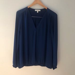 CHAUS New York blue blouse